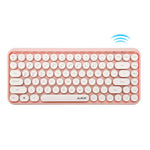 AJAZZ 308I Wireless Bluetooth-compatible Keyboard Retro Round Keycap 84-Key Keyboard
