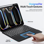 DUX DUCIS For iPad Pro 13 (2025) / 13 (2024) Stand Leather Cover with Detachable Bluetooth-compatible Keyboard