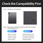 DUX DUCIS For iPad Air 13 (2026) / (2025) / (2024) / Pro 12.9 (2018) / (2020) / (2021) / (2022) Detachable Bluetooth-Compatible Keyboard Tablet Case