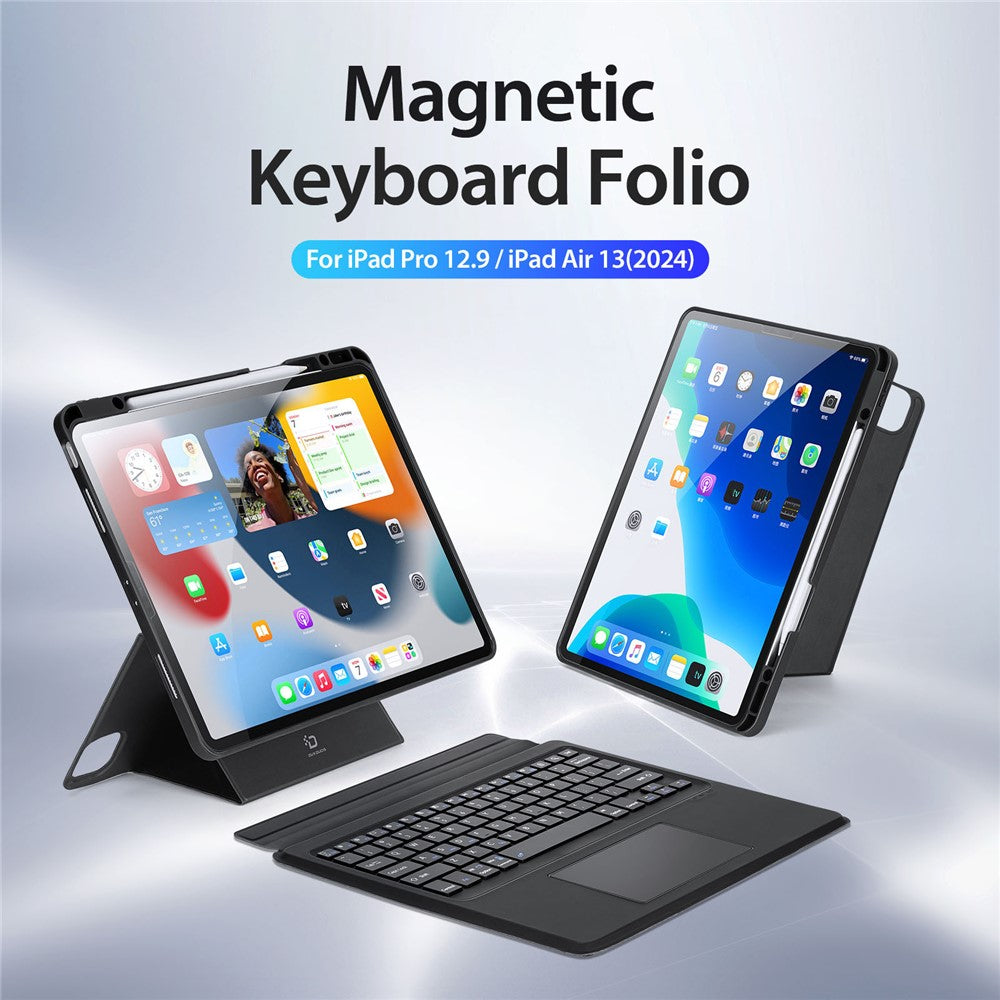 DUX DUCIS For iPad Air 13 (2026) / (2025) / (2024) / Pro 12.9 (2018) / (2020) / (2021) / (2022) Detachable Bluetooth-Compatible Keyboard Tablet Case