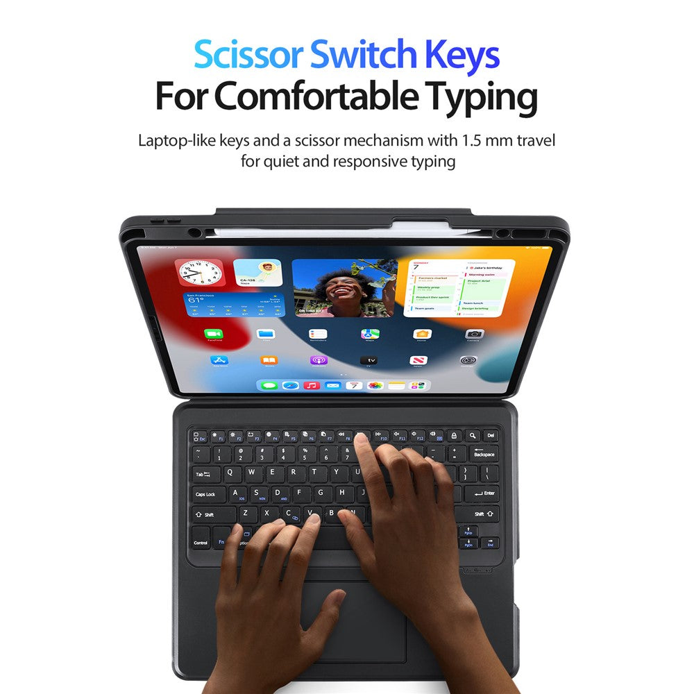 DUX DUCIS For iPad Air 13 (2026) / (2025) / (2024) / Pro 12.9 (2018) / (2020) / (2021) / (2022) Detachable Bluetooth-Compatible Keyboard Tablet Case