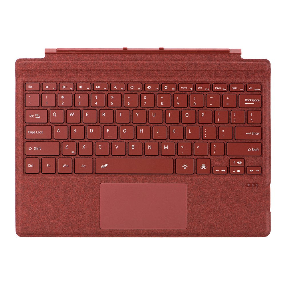1089D For Microsoft Surface Pro 7+ / 7 / 6 / 5 / 4 / 3 Colorful Backlit Tablet Bluetooth-compatible Keyboard with Touchpad