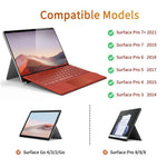 1089D For Microsoft Surface Pro 7+ / 7 / 6 / 5 / 4 / 3 Colorful Backlit Tablet Bluetooth-compatible Keyboard with Touchpad