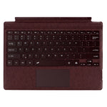 1089D For Microsoft Surface Pro 7+ / 7 / 6 / 5 / 4 / 3 Colorful Backlit Tablet Bluetooth-compatible Keyboard with Touchpad