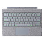 1089D For Microsoft Surface Pro 7+ / 7 / 6 / 5 / 4 / 3 Colorful Backlit Tablet Bluetooth-compatible Keyboard with Touchpad