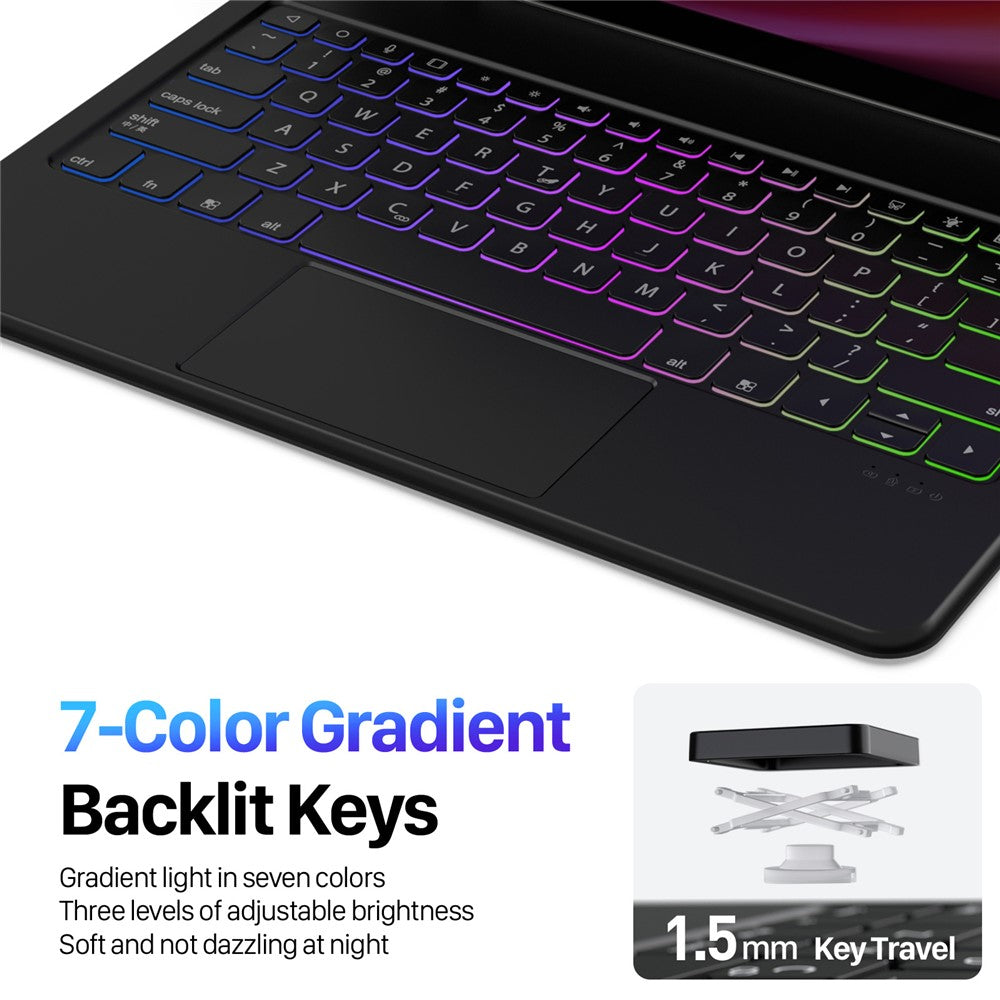 DUX DUCIS For Samsung Galaxy Tab S10+ / S9+ / S9 FE+ / S8+ / S7+ Case Trackpad Magnetic Bluetooth-compatible Keyboard Leather Tablet Cover