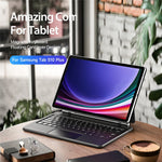 DUX DUCIS For Samsung Galaxy Tab S10+ / S9+ / S9 FE+ / S8+ / S7+ Case Trackpad Magnetic Bluetooth-compatible Keyboard Leather Tablet Cover