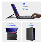 DUX DUCIS For Samsung Galaxy Tab S10+ / S9 FE+ / S9+  Leather Tablet Case with Magnetic Detachable Keyboard