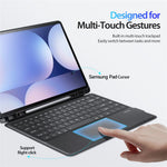 DUX DUCIS For Samsung Galaxy Tab S10 Ultra / S9 Ultra / S8 Ultra Leather Tablet Case with Magnetic Detachable Keyboard