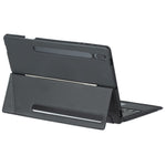 T810B-AS Tangentbordsfodral för Galaxy Tab S10+ X820 / S9 FE+ X610 / X616 / S9+ X810 / X816B / X818U Läderfodral + Bakgrundsbelyst pekplatta Bluetooth-kompatibelt tangentbord