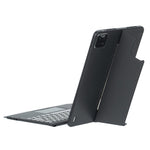 T0N10-AS For Xiaomi Pad 6S Pro 12.4 Leather Stand Cover + Backlit Touchpad Bluetooth-compatible Keyboard