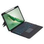 TH22-AS For Honor MagicPad 2 12.3 Leather Stand Cover + Backlit Touchpad Bluetooth-compatible Keyboard