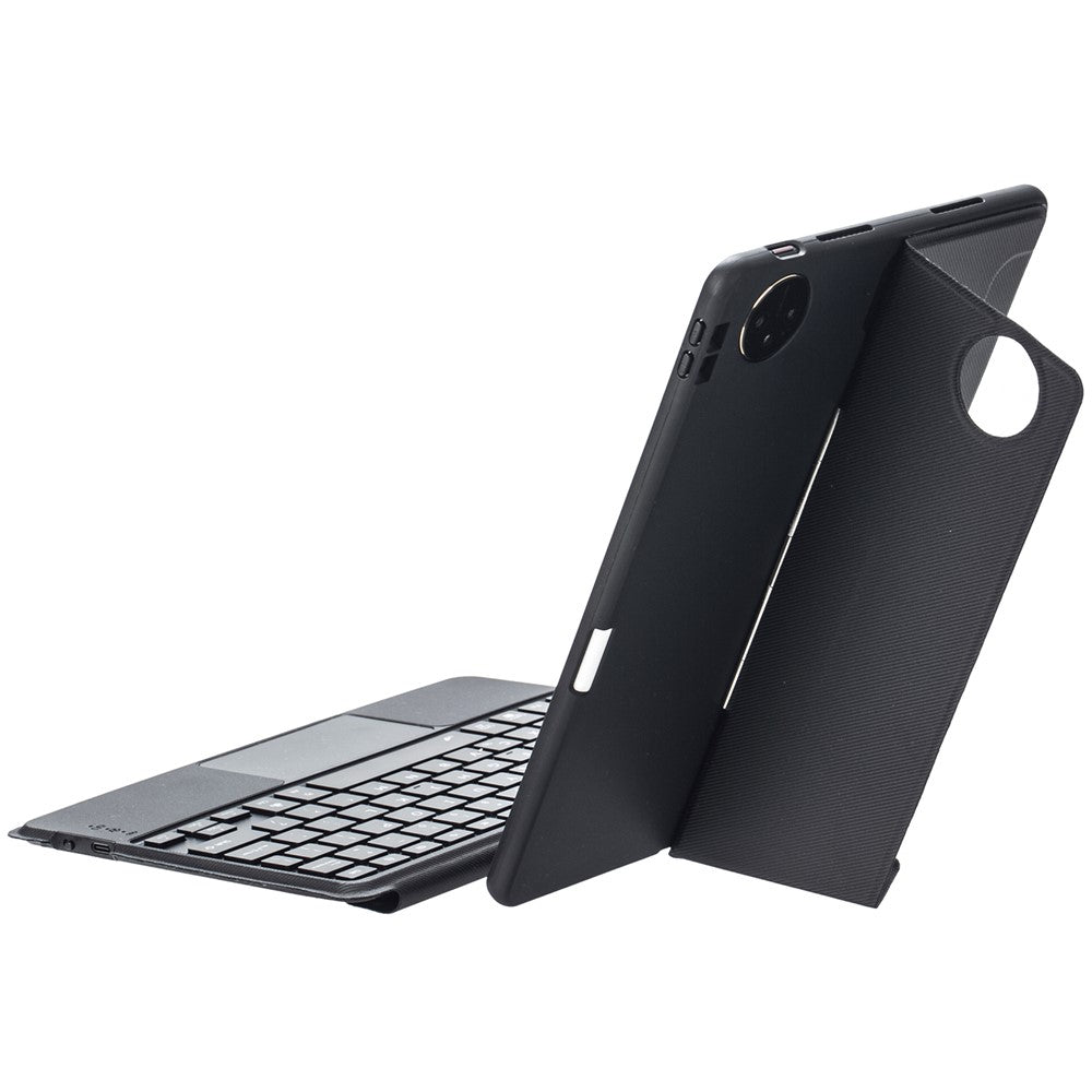 TH12-AS For Huawei MatePad Pro 11 (2024) / (2022) Leather Stand Cover + Backlit Touchpad Bluetooth-compatible Keyboard