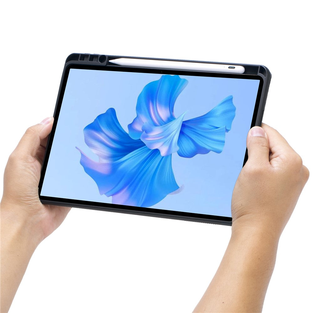 TH12-AS For Huawei MatePad Pro 11 (2024) / (2022) Leather Stand Cover + Backlit Touchpad Bluetooth-compatible Keyboard