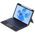 TH12-AS For Huawei MatePad Pro 11 (2024) / (2022) Leather Stand Cover + Backlit Touchpad Bluetooth-compatible Keyboard