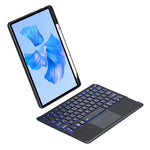 TH12-AS For Huawei MatePad Pro 11 (2024) / (2022) Leather Stand Cover + Backlit Touchpad Bluetooth-compatible Keyboard
