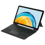 TH13-AS For Huawei MatePad SE 10.4-inch Leather Stand Cover + Backlit Touchpad Bluetooth-compatible Keyboard