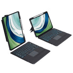 TH18-AS For Huawei MatePad Pro 13.2 Leather Stand Cover + Backlit Touchpad Bluetooth-compatible Keyboard