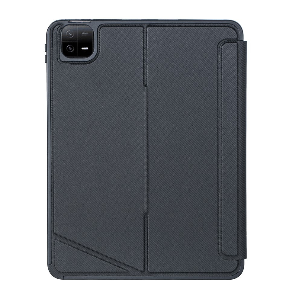 T0N7-AS For Xiaomi Pad 6 Pro / Pad 6 Leather Stand Cover + Backlit Touchpad Bluetooth-compatible Keyboard