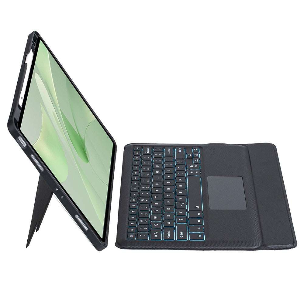TH23-AS For Huawei MatePad 12 X / Matepad Air (2024) Leather Stand Cover + Backlit Touchpad Bluetooth-compatible Keyboard