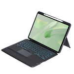 TH23-AS For Huawei MatePad 12 X / Matepad Air (2024) Leather Stand Cover + Backlit Touchpad Bluetooth-compatible Keyboard