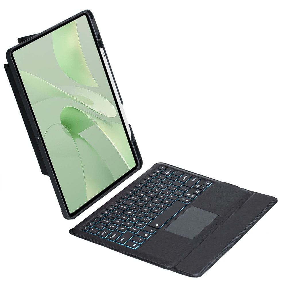 TH23-AS For Huawei MatePad 12 X / Matepad Air (2024) Leather Stand Cover + Backlit Touchpad Bluetooth-compatible Keyboard