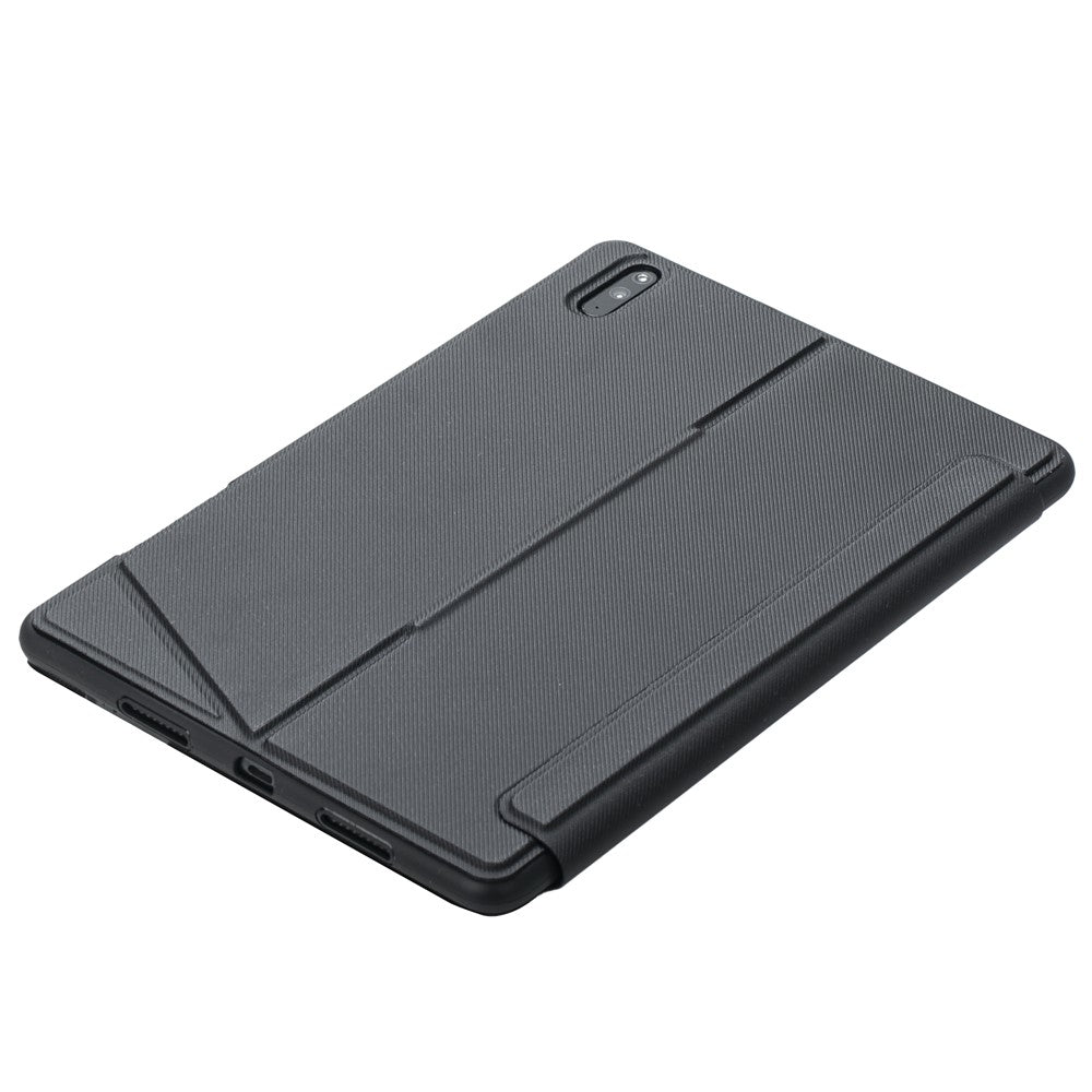 THW13-AS For Huawei MatePad 11 (2023) Leather Stand Cover + Backlit Touchpad Bluetooth-compatible Keyboard