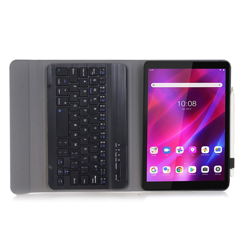 A0M7 For Lenovo Tab M8 (4th Gen) 2023 TB-300FU Leather+TPU Tablet Cover with Bluetooth-compatible Keyboard