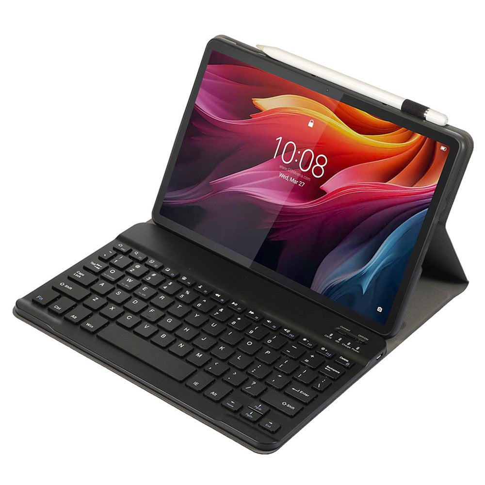 AM27 For Lenovo Tab K11 Plus Leather+TPU Tablet Cover with Bluetooth-compatible Keyboard