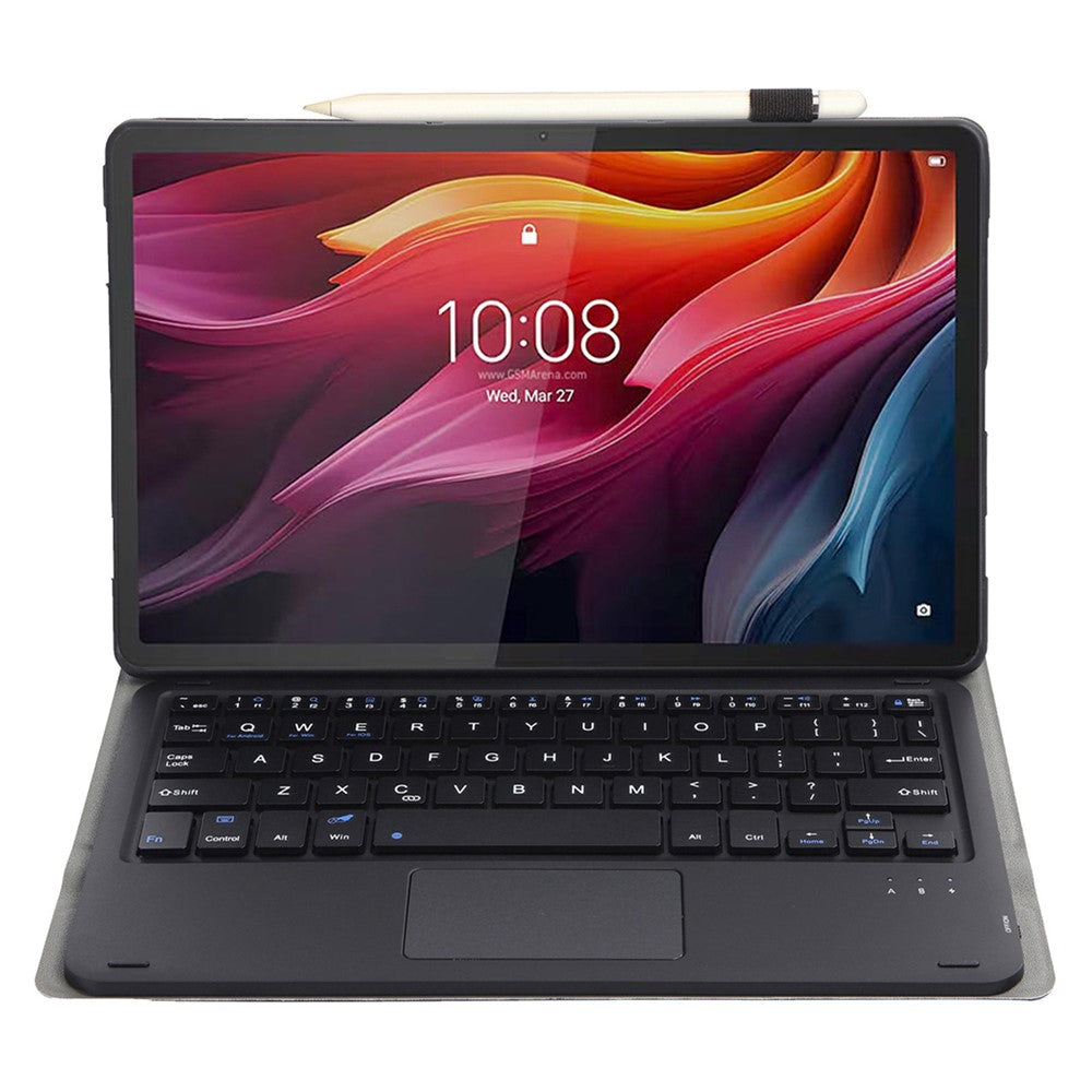 AM27-A For Lenovo Tab K11 Plus Leather+TPU Tablet Cover with Touchpad Bluetooth-compatible Keyboard