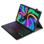 AM25-AS Til Lenovo Xiaoxin Pad 11 2024 Læder Tablet Cover med Baggrundsbelyst Bluetooth-kompatibelt Tastatur