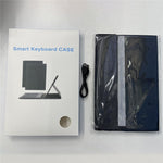 AM25-AS Til Lenovo Xiaoxin Pad 11 2024 Læder Tablet Cover med Baggrundsbelyst Bluetooth-kompatibelt Tastatur