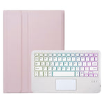 AM25-AS Til Lenovo Xiaoxin Pad 11 2024 Læder Tablet Cover med Baggrundsbelyst Bluetooth-kompatibelt Tastatur