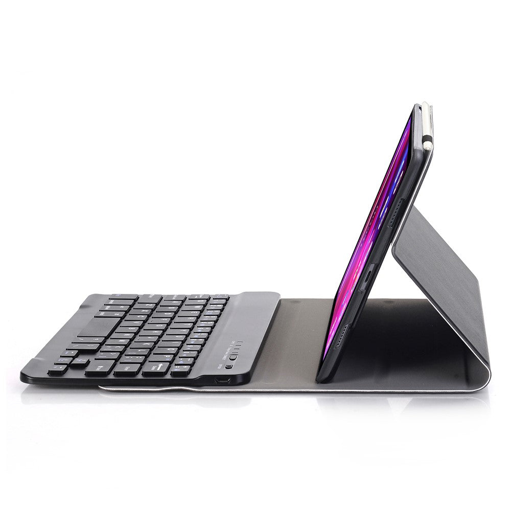 A0M9 For Lenovo Tab M9 TB-310FU Leather+TPU Tablet Cover with Bluetooth-compatible Keyboard