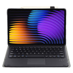 A0N13-A For Xiaomi Pad 8 / 8 Pro / Poco Pad X1 / Pad 7 Pro / Pad 7 Leather+TPU Tablet Cover with Touchpad Bluetooth-compatible Keyboard
