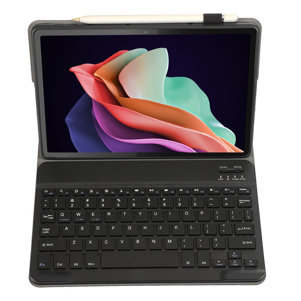 AH13 For Huawei MatePad SE 10.4-inch Leather+TPU Tablet Cover with Bluetooth-compatible Keyboard