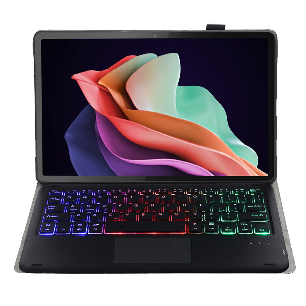 AH13-AS For Huawei MatePad SE 10.4-inch Leather Tablet Cover with Backlit Bluetooth-compatible Keyboard