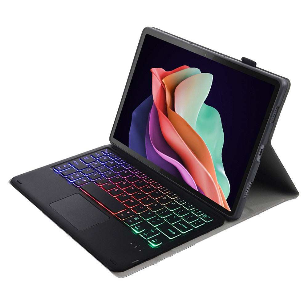 AH13-AS For Huawei MatePad SE 10.4-inch Leather Tablet Cover with Backlit Bluetooth-compatible Keyboard