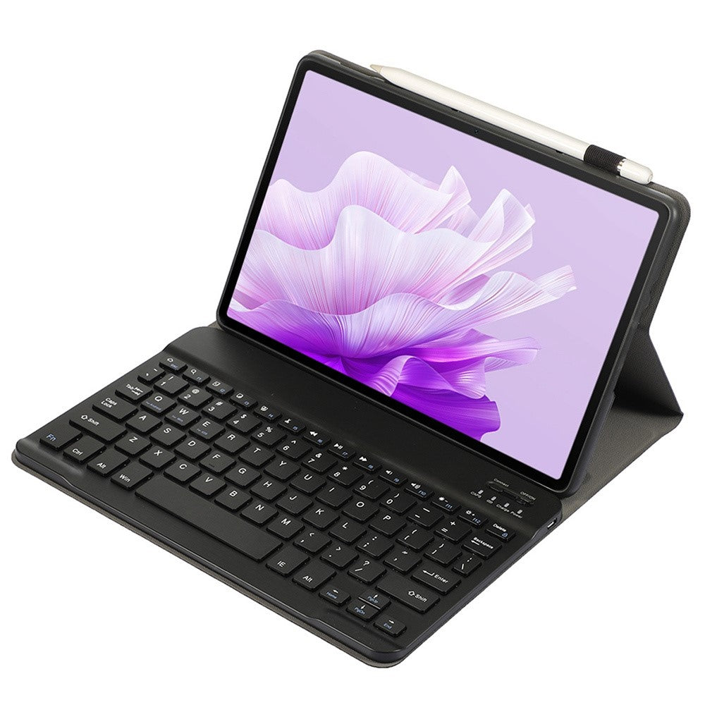 AH20 For Huawei MatePad 11.5 S (2024) Leather+TPU Ultra Thin Tablet Cover with Bluetooth-compatible Keyboard