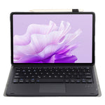 AH20-A For Huawei MatePad 11.5 S (2024) Leather+TPU Tablet Cover Bluetooth-compatible Keyboard Case with Touchpad