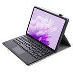 AH20-A For Huawei MatePad 11.5 S (2024) Leather+TPU Tablet Cover Bluetooth-compatible Keyboard Case with Touchpad