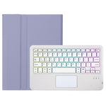 AH25-AS Til Honor Pad X9 / X8a Baggrundsbelyst Design Læder+TPU Tablet Cover Bluetooth-kompatibelt Tastaturetui med Touchpad
