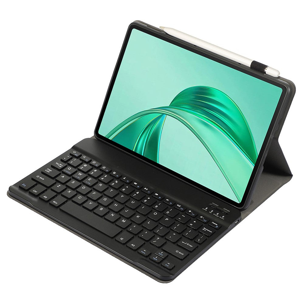 AH25 Til Honor Pad X9 / X8a Læder+TPU Ultratyndt Tabletcover med Bluetooth-kompatibelt Tastatur