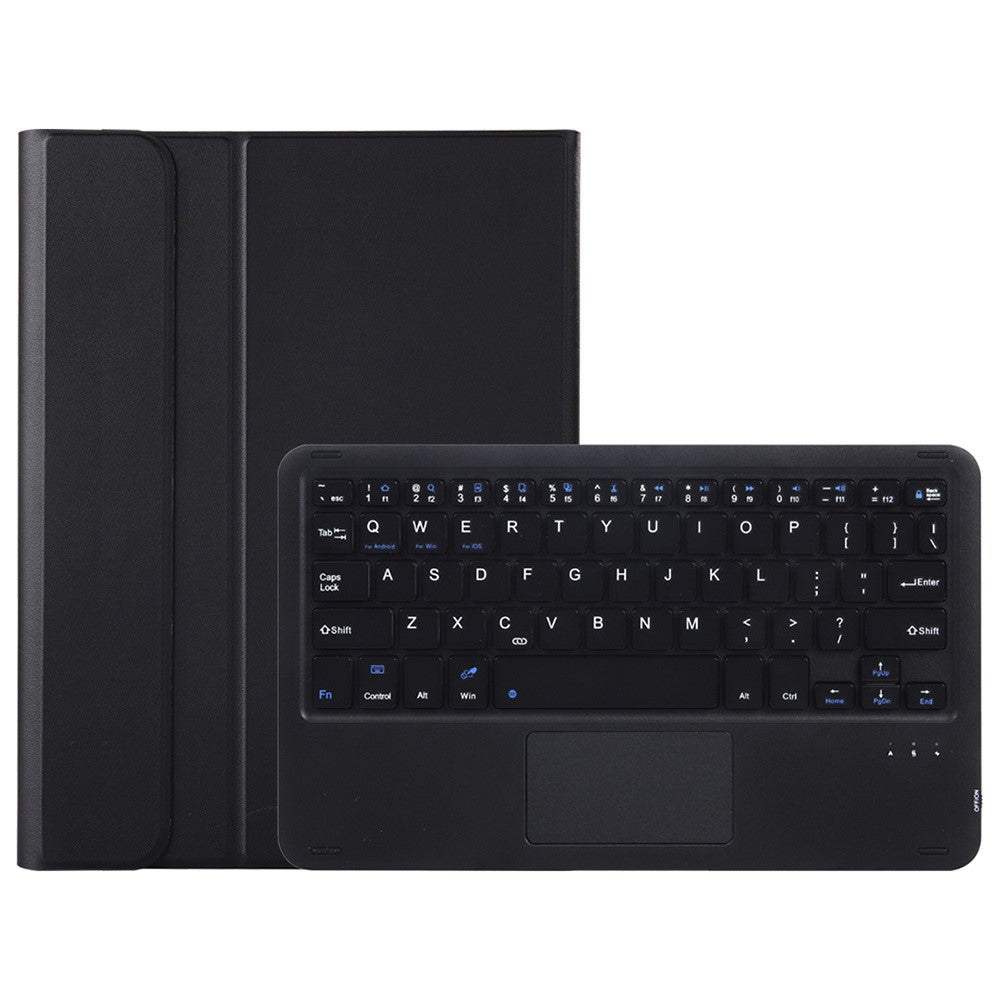 AH21-A For Huawei MatePad SE 11 Leather+TPU Tablet Cover with Touchpad Bluetooth-compatible Keyboard