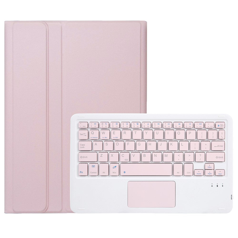 AH21-A For Huawei MatePad SE 11 Leather+TPU Tablet Cover with Touchpad Bluetooth-compatible Keyboard