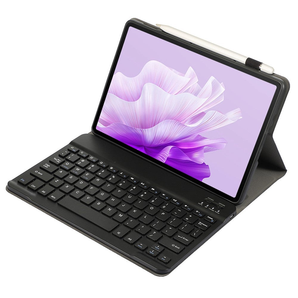 AH15 For Honor Pad X9 / X8 Pro læder+TPU tabletcover med Bluetooth-kompatibelt tastatur