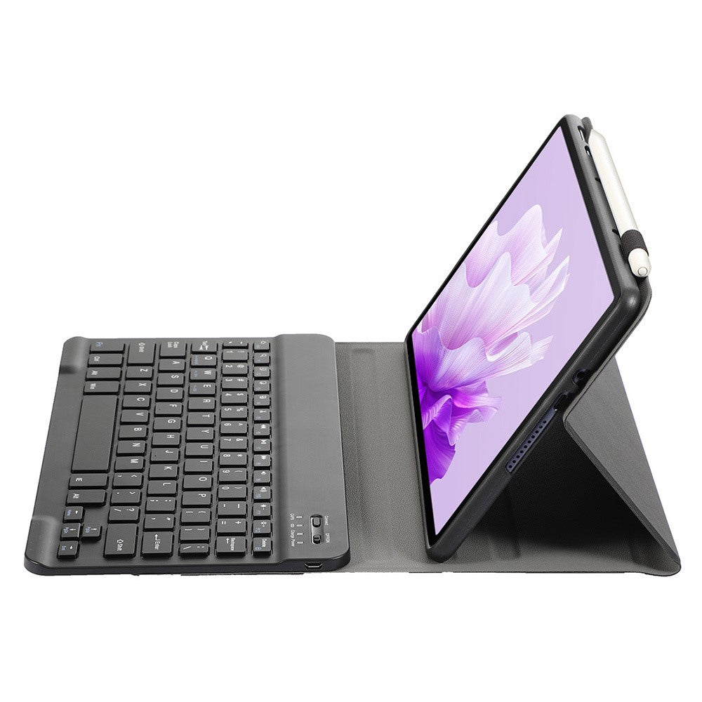 AH15 For Honor Pad X9 / X8 Pro læder+TPU tabletcover med Bluetooth-kompatibelt tastatur