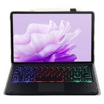 AH15-AS For Honor Pad X9 / X8 Pro Backlit Design Leather+TPU Tablet Cover Bluetooth-compatible Keyboard Case with Touchpad