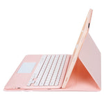 AH23-A For Huawei MatePad Air (2024) Leather+TPU Tablet Cover Bluetooth-compatible Keyboard Case with Touchpad