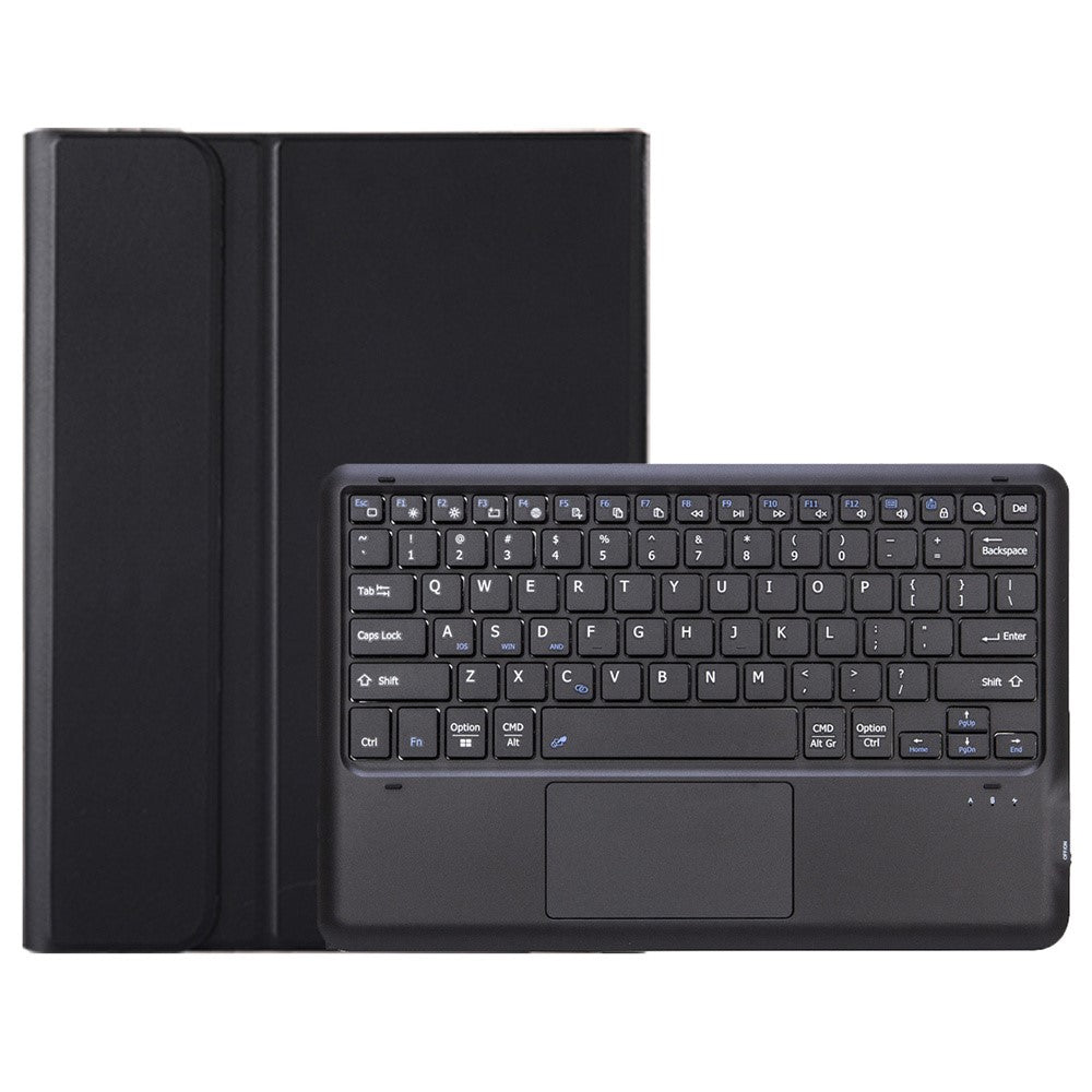 AH23-A For Huawei MatePad Air (2024) Leather+TPU Tablet Cover Bluetooth-compatible Keyboard Case with Touchpad